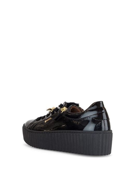 Gabor Black 63.201 Platform Sneaker