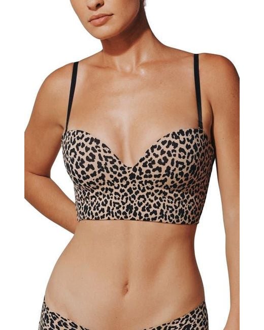 Thirdlove Black Zero Edge Strapless Underwire Bustier Bra