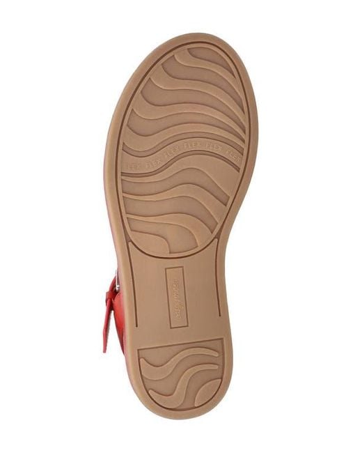 Easy Street Red Chirp Quarter Strap Gladiator Sandal