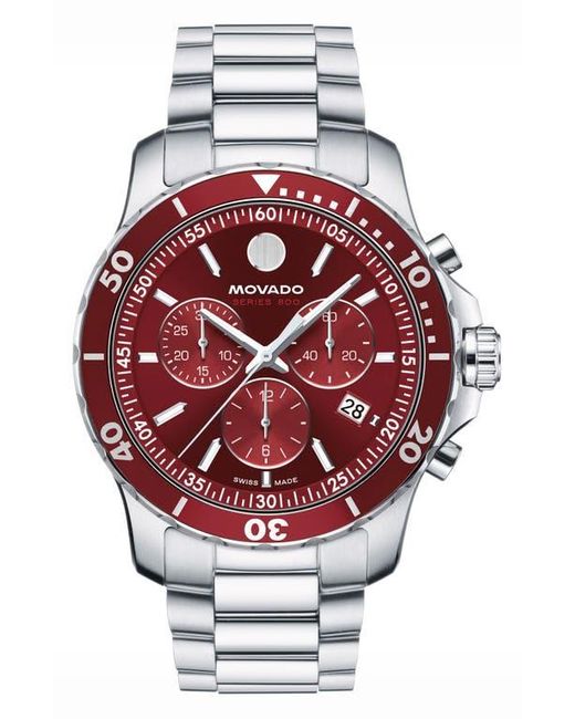 Movado Red Series 800 Chronograph Bracelet Watch, 42Mm for men