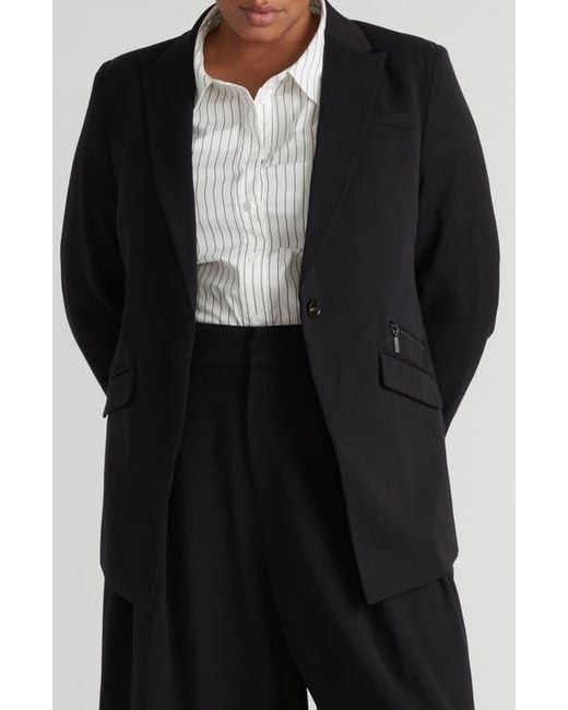 UNIVERSAL STANDARD Black Daria Blazer