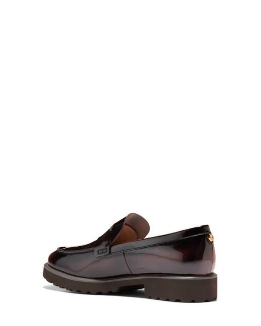 Cole Haan Brown Geneva Platform Penny Loafer