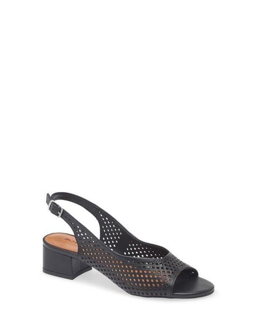 BOTTER Blue Botelsa Perforated Open Toe Slingback Pump