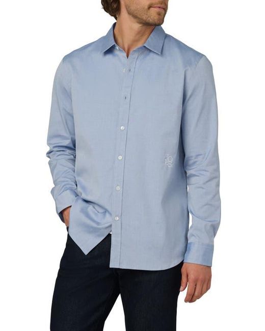 Joe's Jeans Blue The Grant Monogram Button-Up Shirt for men