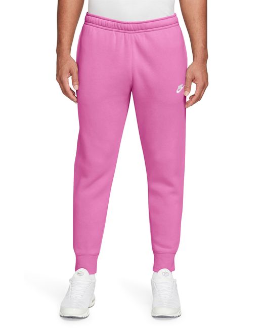 Nike Pink Sportswear Club Pocket Fleece joggers for men
