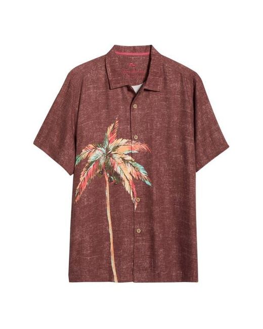 Tommy Bahama Red Desert Palms Silk Camp Shirt for men