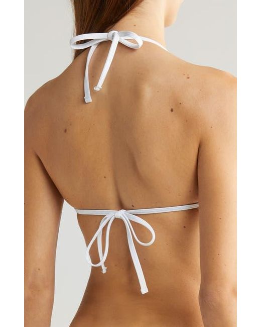 Solid & Striped Black Iris Rib Bikini Top