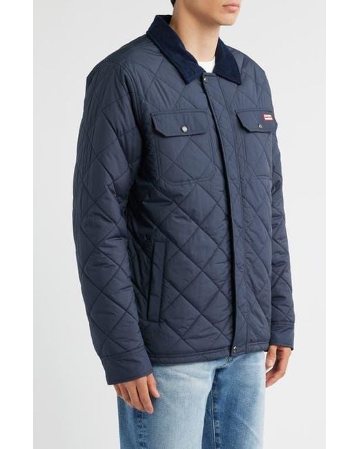 Hunter Blue Bell Quilted Barn Jacket for men