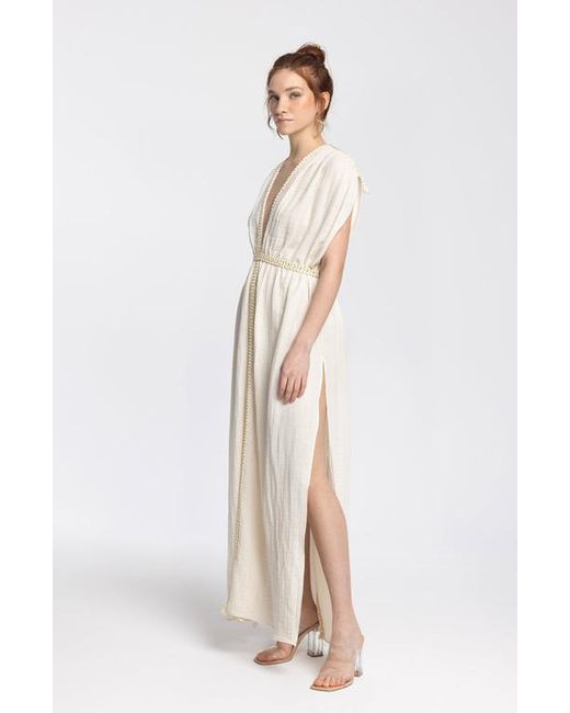 Monlicia Natural Helen 100% Cotton Maxi Dress