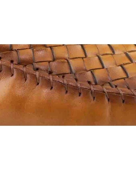 Marc Joseph New York Brown Spring Street Woven Leather Driving Loafer for men