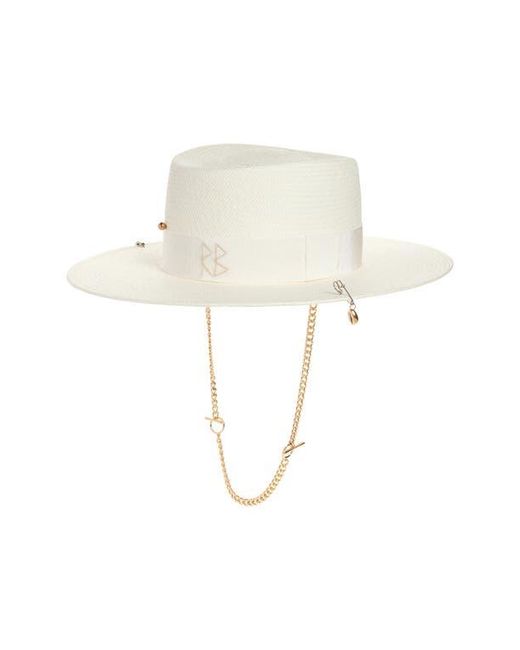 Ruslan Turko Ruslan Baginskiy Woven Straw Gambler Hat in White | Lyst