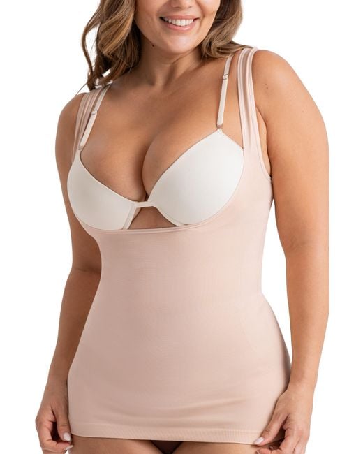 Shapermint Essentials Open Bust Shaper Camisole in Pink