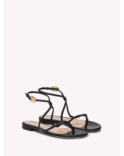 Gianvito Rossi Natural Jungle Mamba Flat