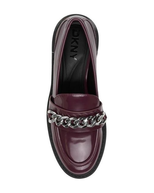 DKNY Purple Ryleigh Chain Loafer