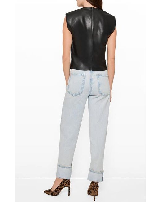 AS by DF Black Blaze Recycled Leather Tee