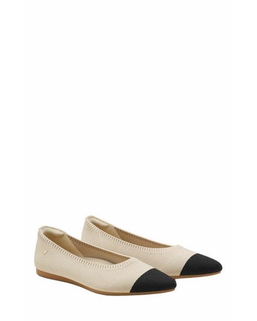 VIVAIA Natural Pointed-Toe Ballet Flats