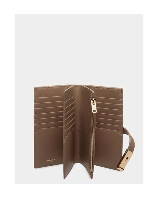 Bally Natural Lock Me Long Wallet