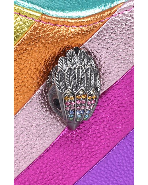 Kurt Geiger Rainbow Shop Mini Kensington Heart Crossbody Bag in Pink