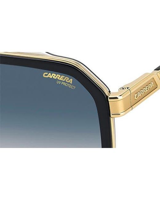 Carrera Blue 60Mm Gradient Rectangular Sunglasses for men