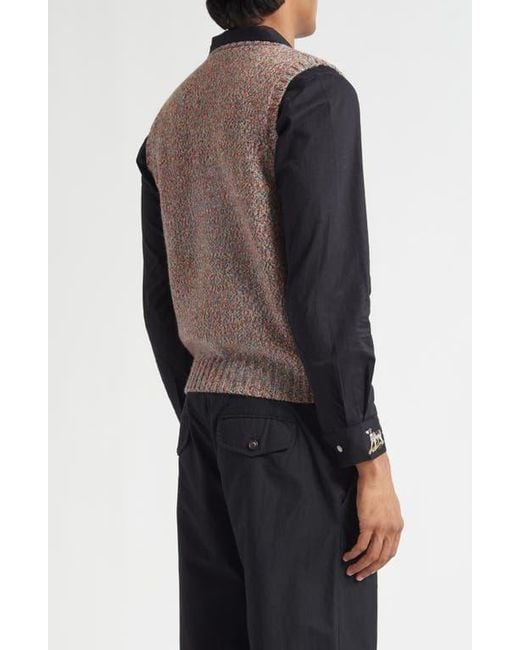 Bode Pink Falls Sweater Vest for men
