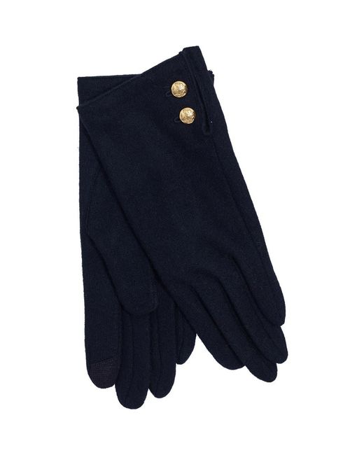ZZDNU Lauren Ralplh Lauren Blue 2 Button Cashmere Blend Touch Glove