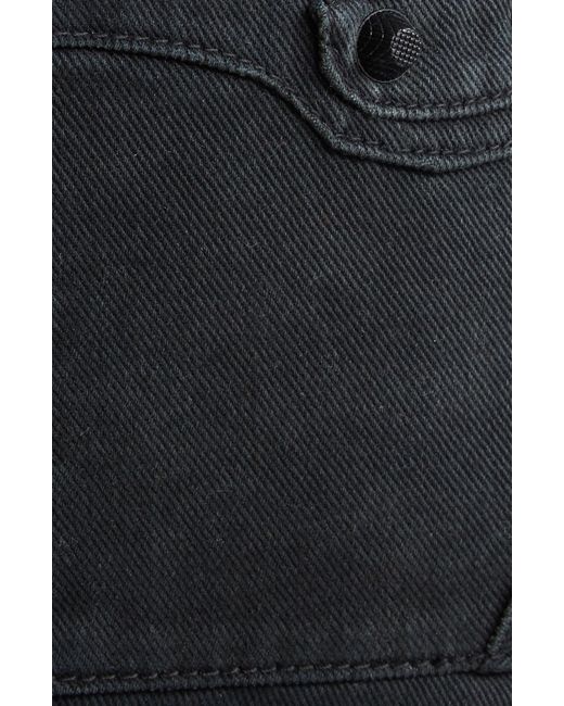 Balenciaga Black Cagole Belted Denim Miniskirt