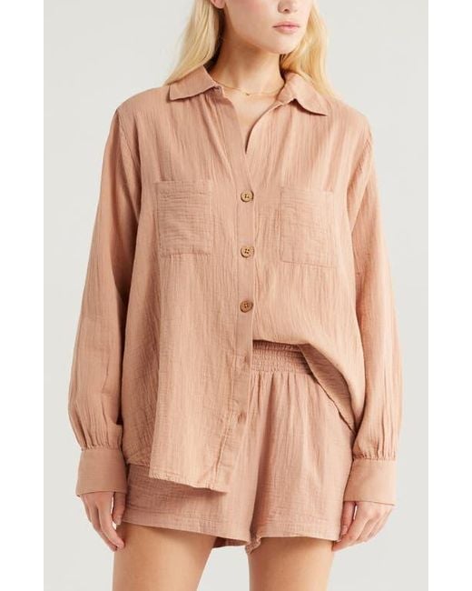 Billabong Natural Swell Gauze Button-Up Shirt