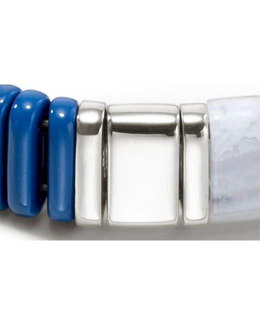 John Hardy Blue Colorblock Sterling Silver Bracelet