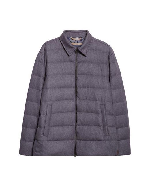 Herno Purple Cashmere & Silk Down Puffer Jacket for men