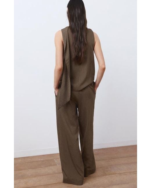 Mango Brown Pantalon Tatu Drawstring Pants
