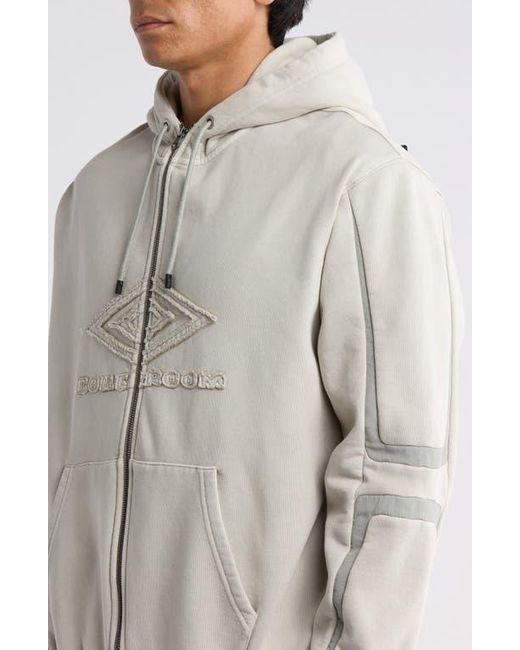 BOILER ROOM X Umbro Appliqué Zip Hoodie in Gray for Men | Lyst