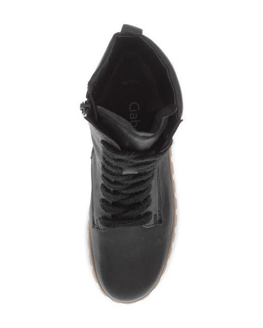 Gabor Black Lace-Up Boot