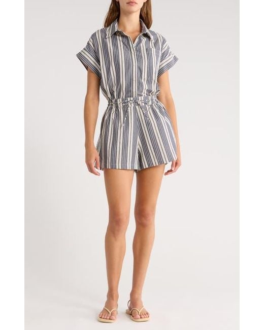 Faithfull The Brand Black Cyrene Tie Waist Romper