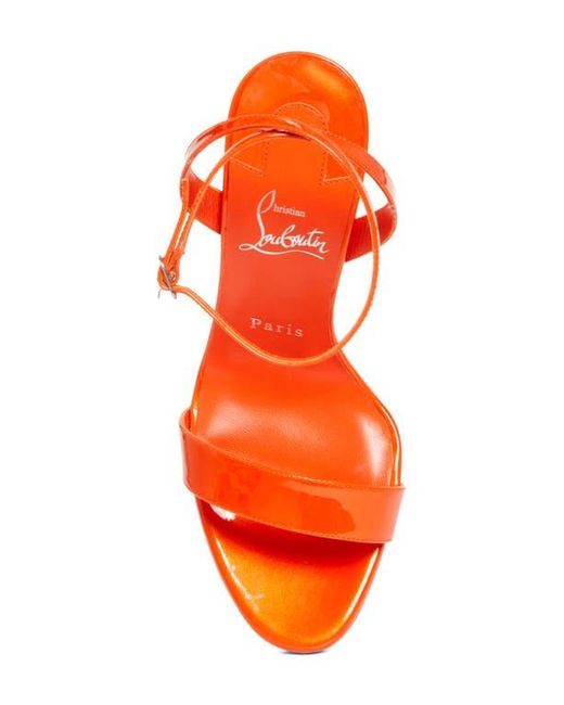 Christian Louboutin Orange Miss Z Queen Sandal