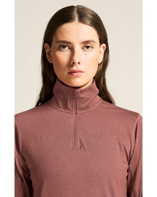 C.r.a.f.t Red Flow Quarter Zip Pullover