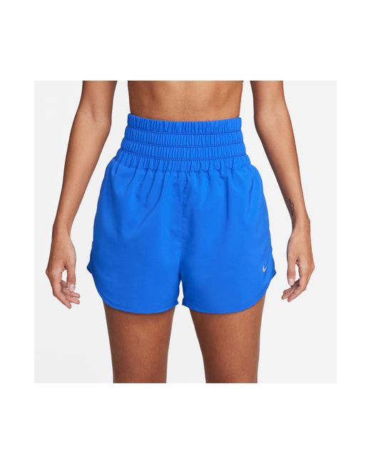 Nike Blue Dri-fit Ultrahigh Waist 3-inch Brief Lined Shorts