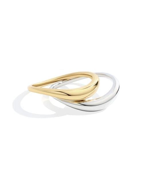 Mint & Lily White Organic Stacking Ring Set