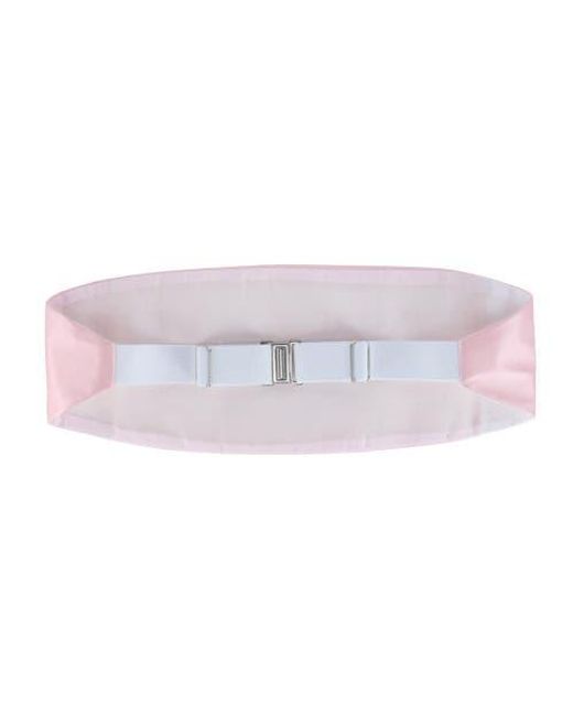 Trafalgar Pink Sutton Solid Color Silk Cummerbund & Bow Tie Bundle for men