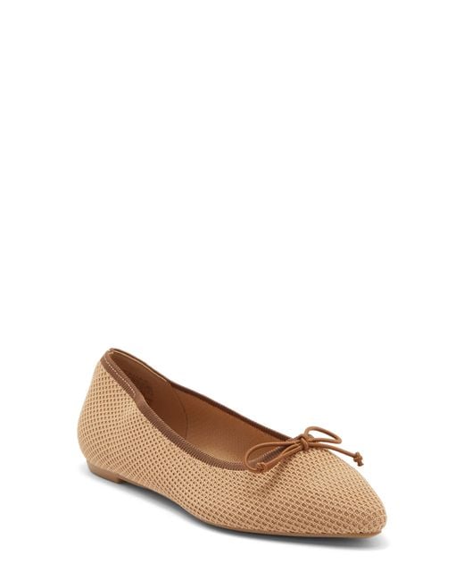 Tahari Natural Bogota Pointed Toe Flat