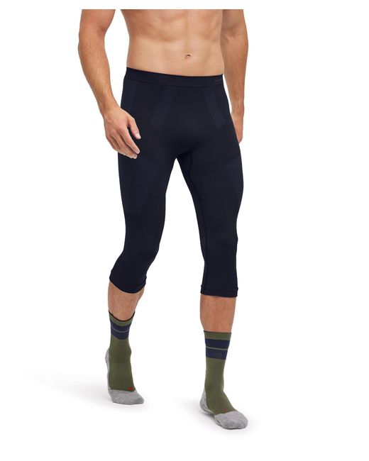 Falke Blue Warm 3/4 Base Layer Bottom for men
