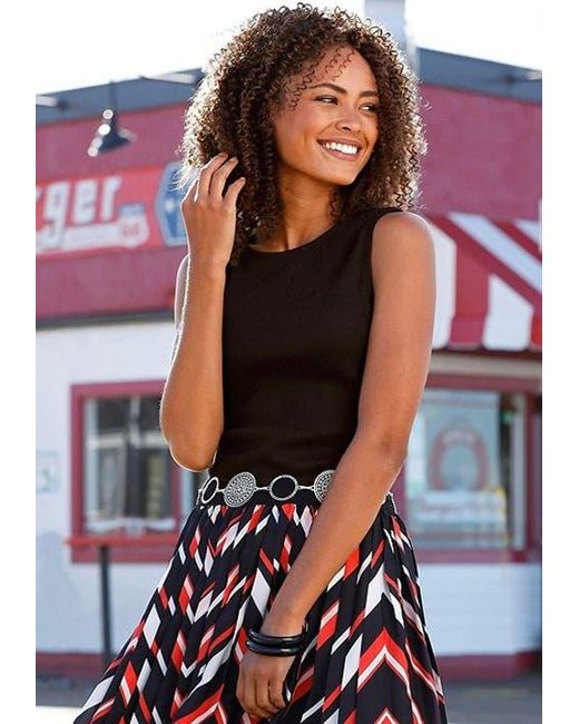 Lascana Black Pk Basic Tank Tops