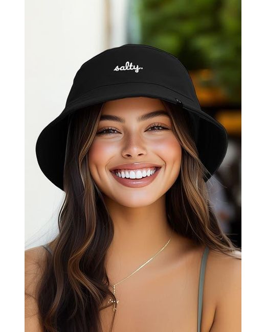 Alix Black Salty Bucket Hat