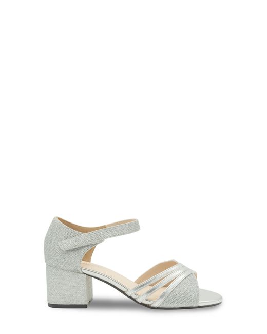 Touch Ups White Champagne Ankle Strap Sandal