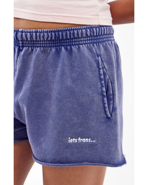 iets frans Blue Mini Cotton jogger Shorts