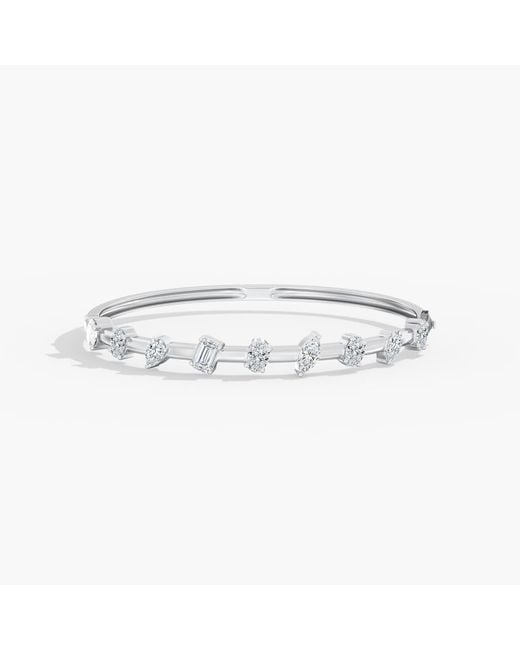 Everlee Metallic Spaced Multi-Shape Lab Diamond Bangle