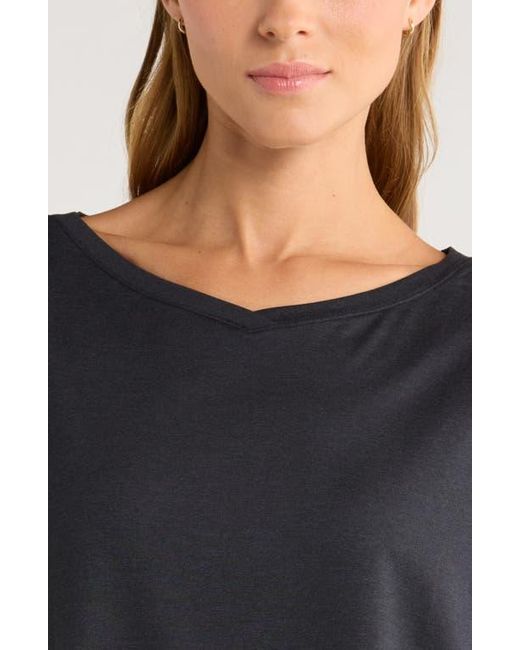Zella Blue Restore Soft Long Sleeve Relaxed T-Shirt