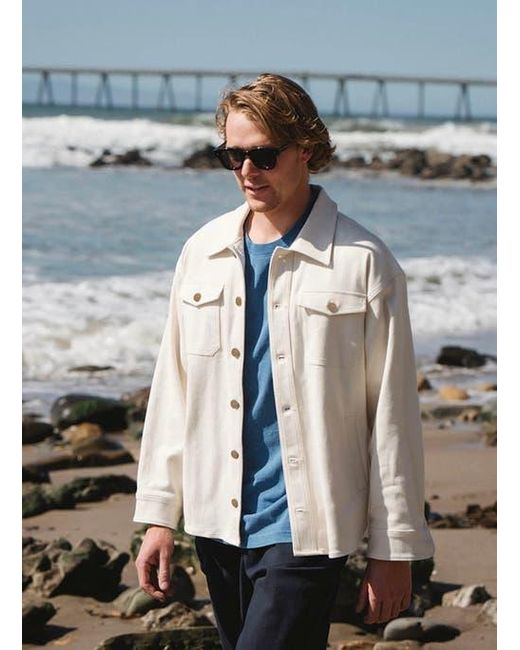 Ariko Natural Gender Inclusive Bucky Split Hem Shirt Jacket