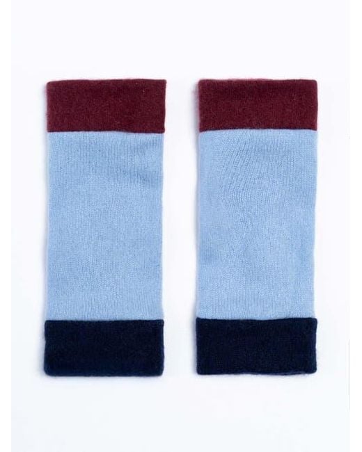 Celtic & Co. Blue Cashmere Neckwarmer And Glove Bundle
