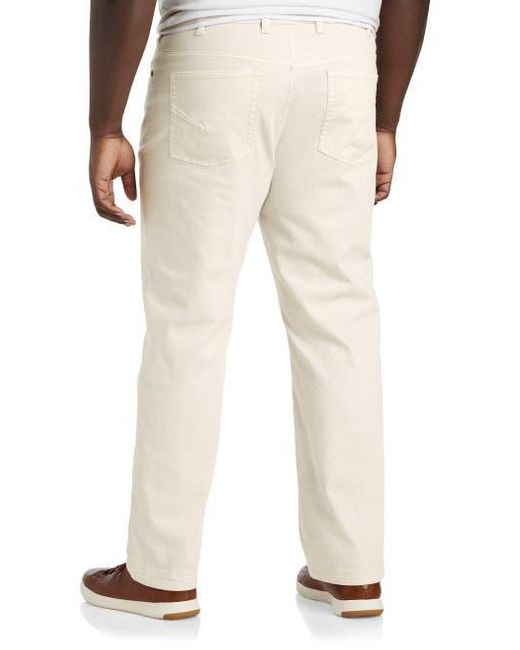 True Nation by DXL Natural Big & Tall Garment Dyed Stretch Twill Pants for men