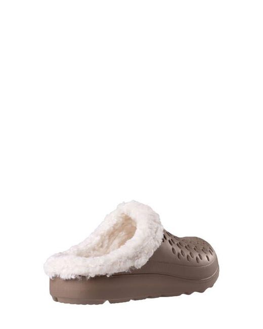 Revitalign Brown Fusion Vitality Faux Fur Lined Clog